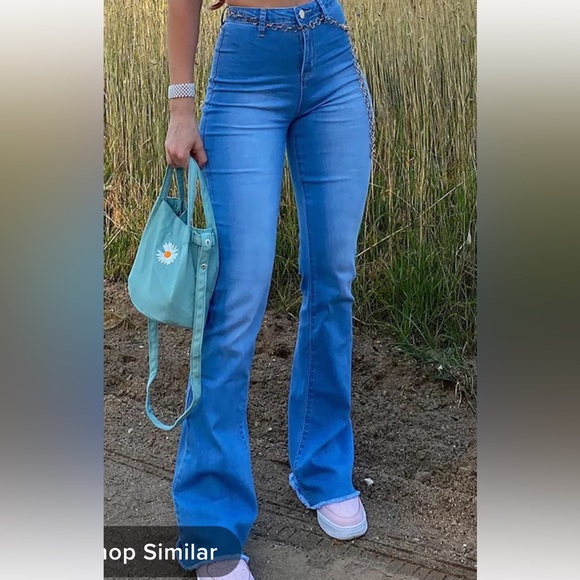Fashion Nova Denim - Fashion nova size 3 Valentina high rise flare jeans